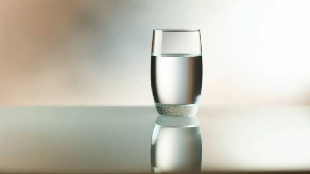 Verre d'eau purifié