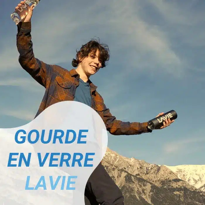 gourde en verre LAVIE