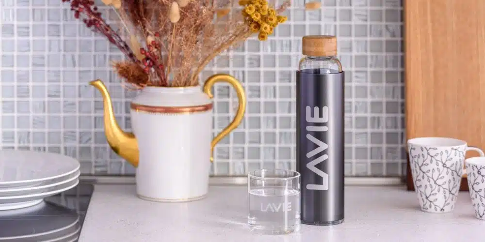 eau du robinet filtrée par le purificateur d'eau LAVIE