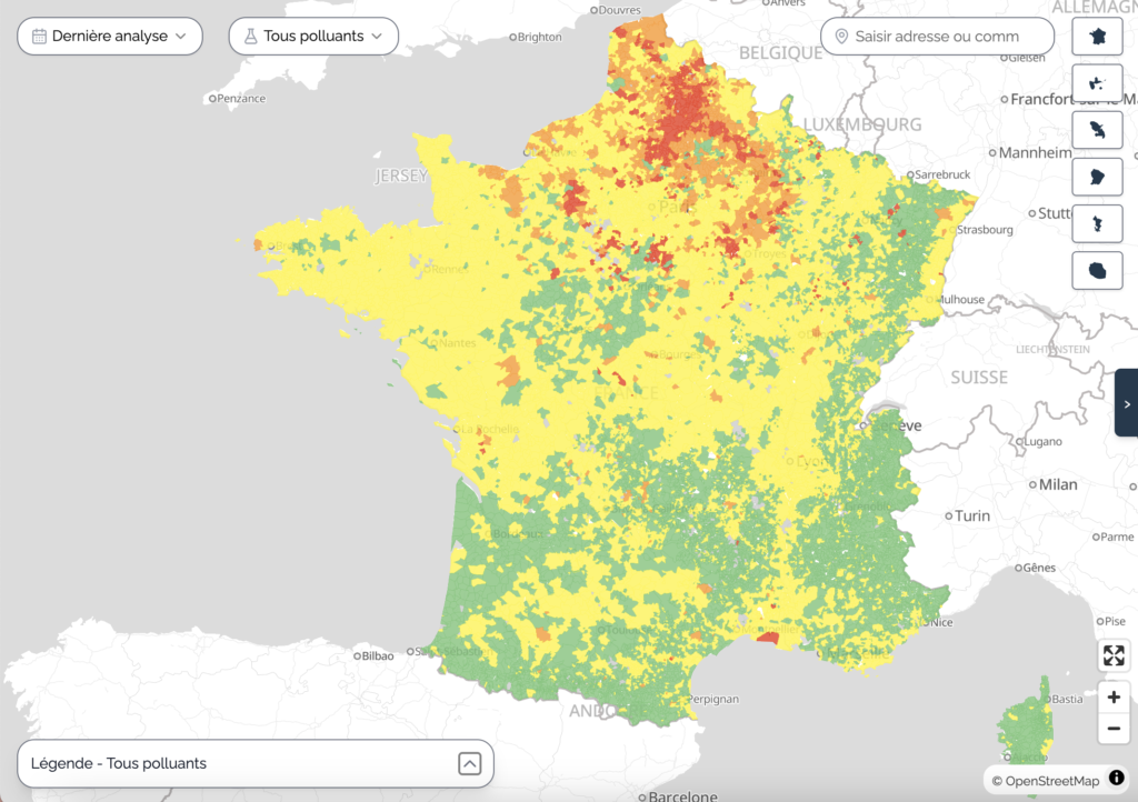 eau du robinet contaminée