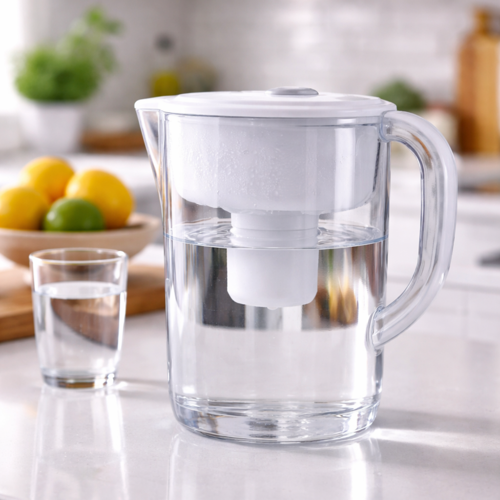 carafe filtrante microplastique