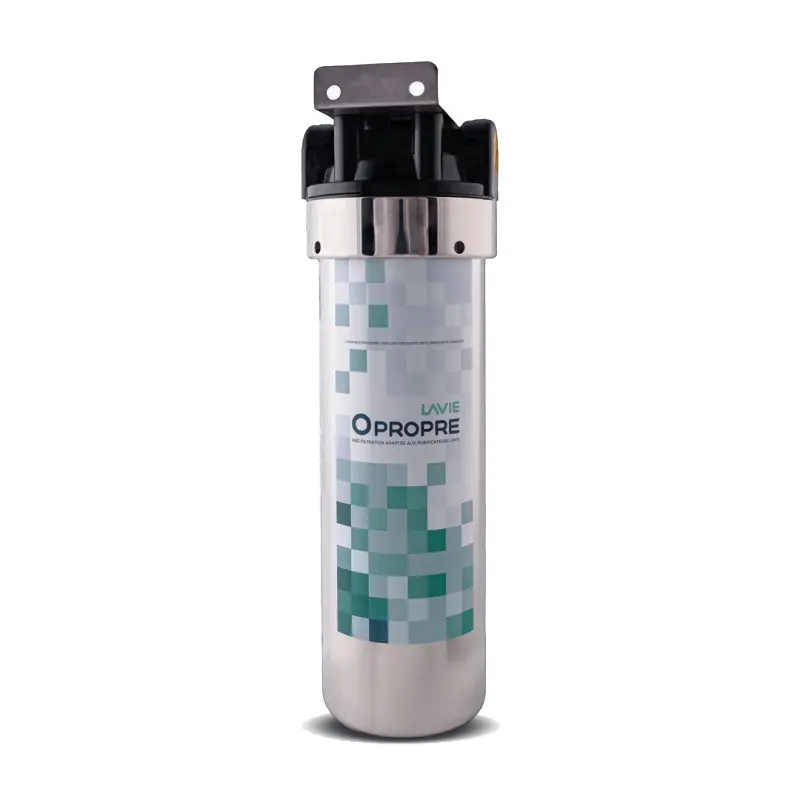 Sistema de filtración de agua con carbón activado de coco para purificar agua potable con resina para PFAS