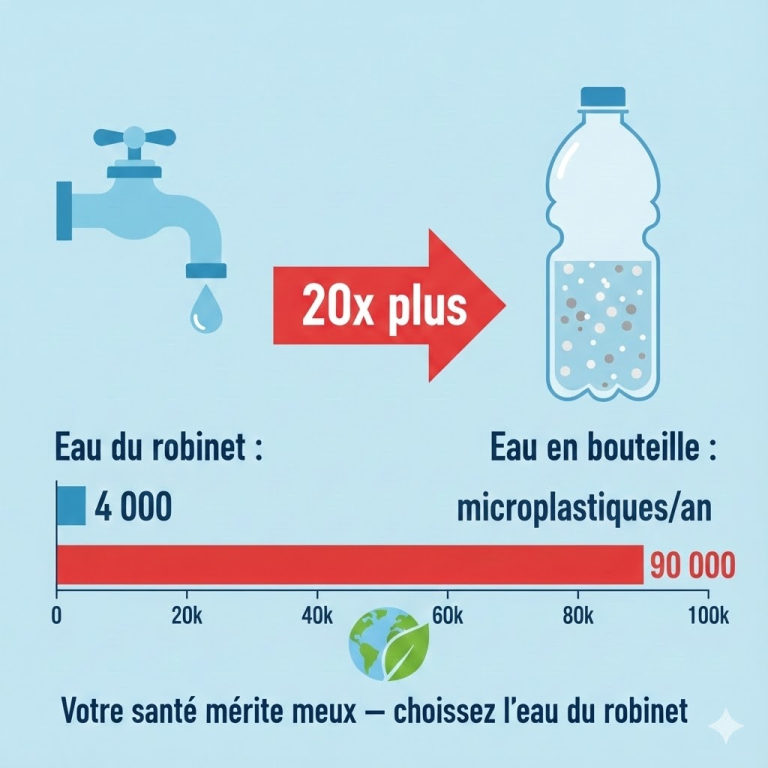 botella de agua sin microplásticos